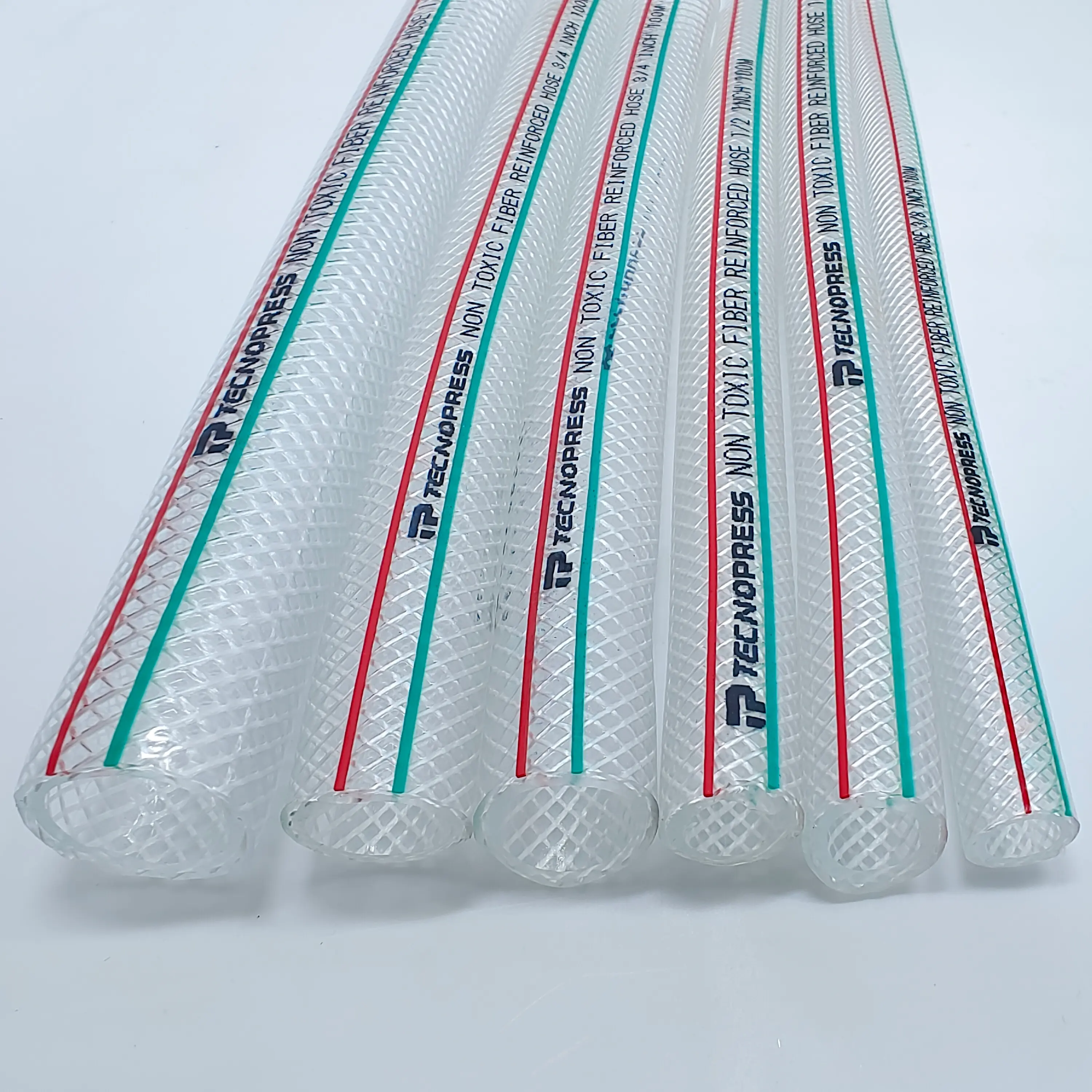 Transparent PVC Fiber Reinforced Braided Hose for Food Grade